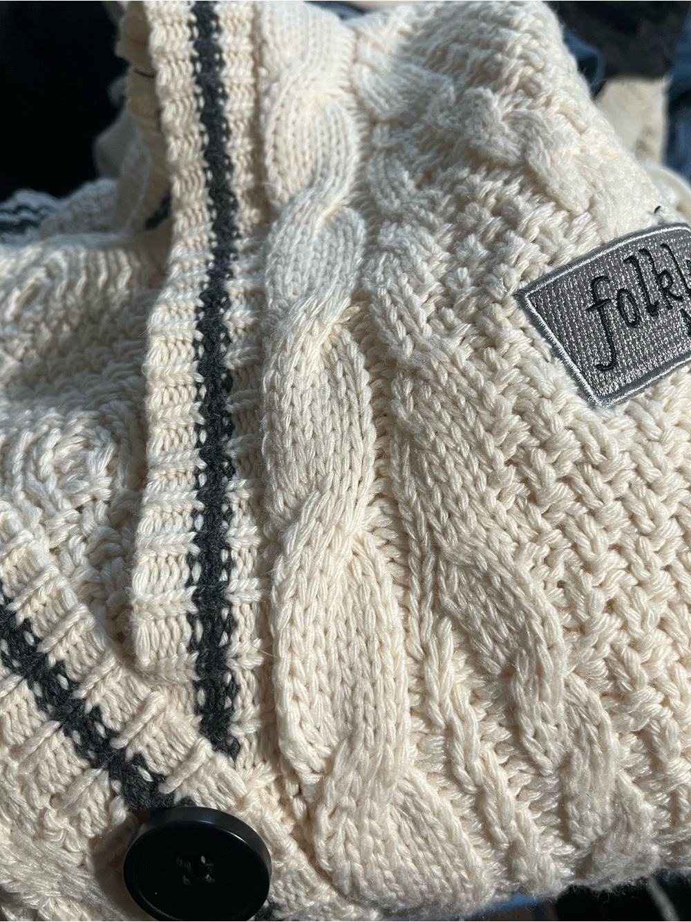 Taylor Swift RARE Original 2020 Folklore Album Cable-Knit Cardigan XL/XXL - Picture 6 of 6